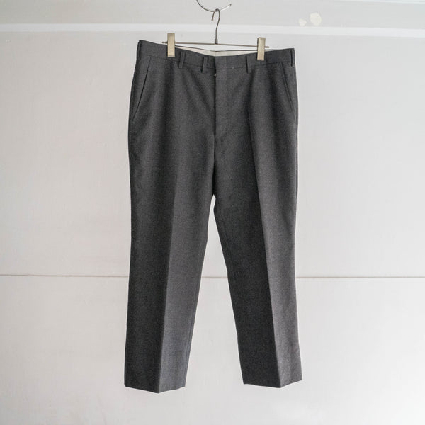 1990s Japan vintage dark gray wool slacks