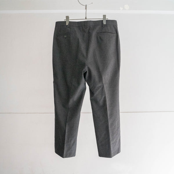1990s Japan vintage dark gray wool slacks