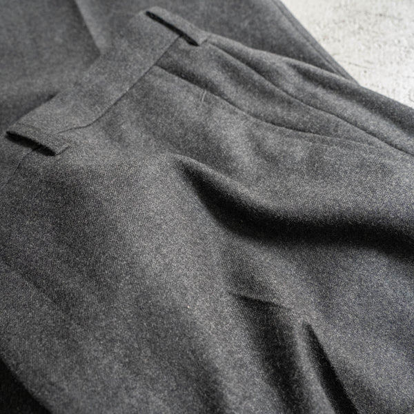 1990s Japan vintage dark gray wool slacks