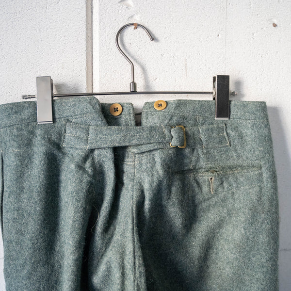 1940-50s Swiss military side line wool pants 'early model' 'dead stock'