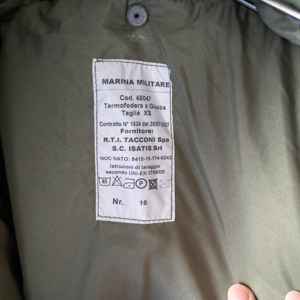 2000s Italian military green color deck jacket 'dead stock' -rare color-