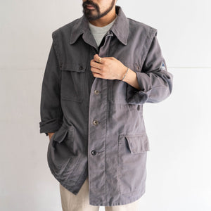 around 1980s German military gray color work jacket 'THW'