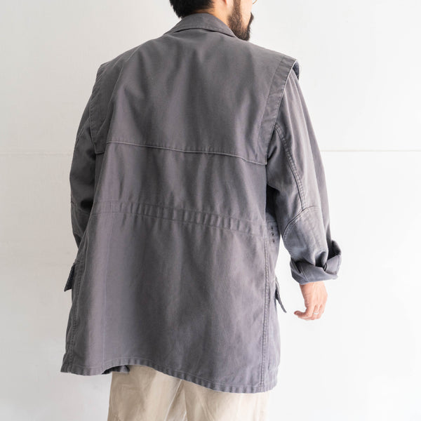 around 1980s German military gray color work jacket 'THW'