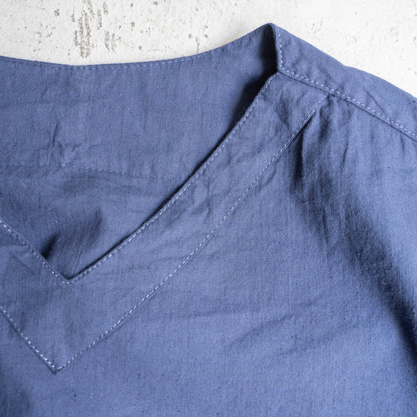 1960-70s Romania military V-neck sleeping shirt -over dyed-