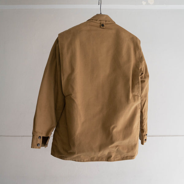 around 1980s Europe cotton canvas stand collar jacket