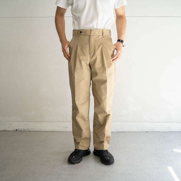 around 1990s Tunisia cotton × poly 2tack chino pants 'dead stock'