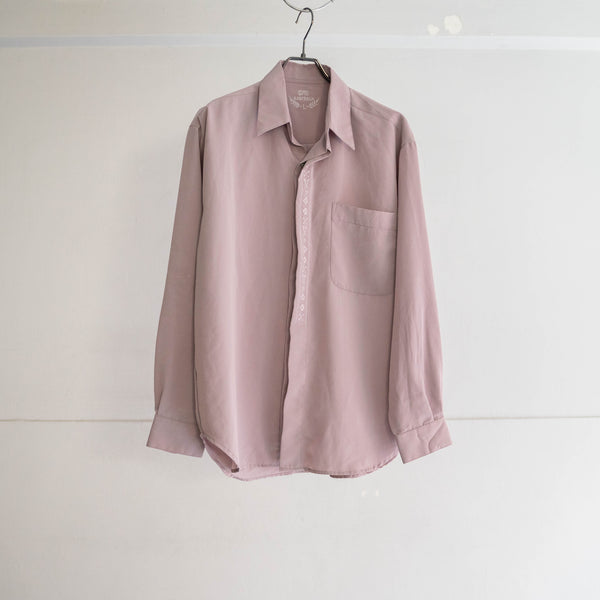 2000s light purple poly l/s shirt