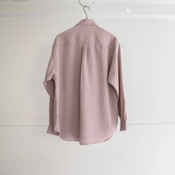 2000s light purple poly l/s shirt