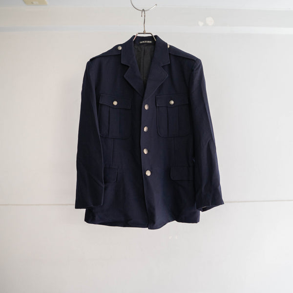 1970-80s Japan vintage AIR FORCE navy tailored jacket