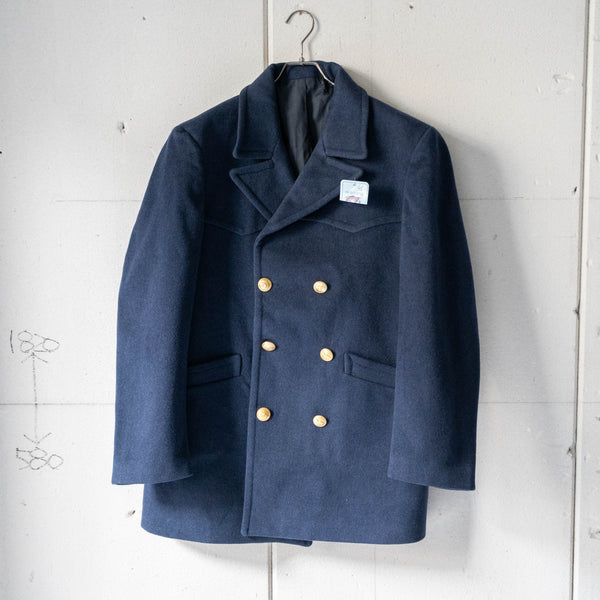 1990s Italian military wool pea coat 'dead stock'