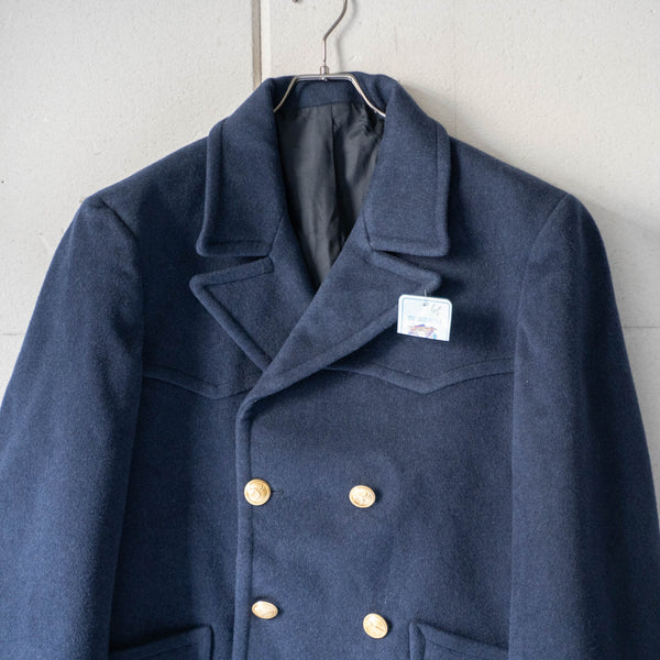 1990s Italian military wool pea coat 'dead stock'