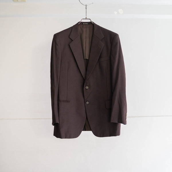 1980s Japan vintage deep brown tailored jacket