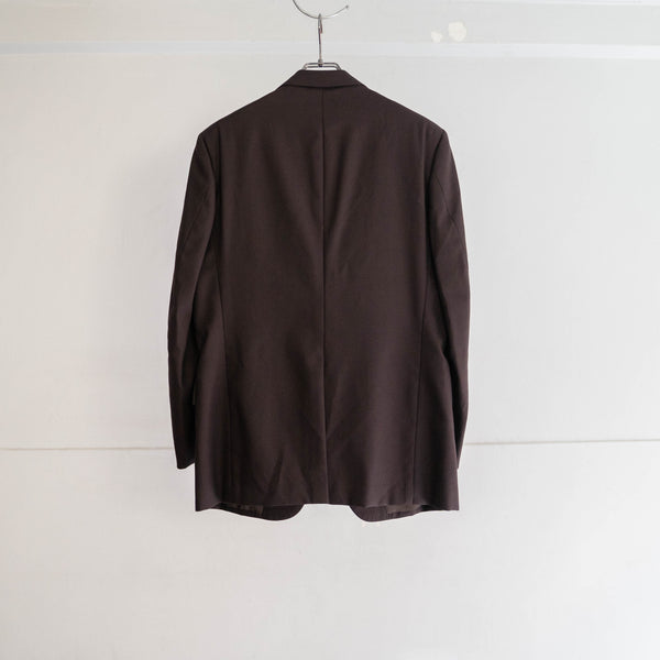 1980s Japan vintage deep brown tailored jacket