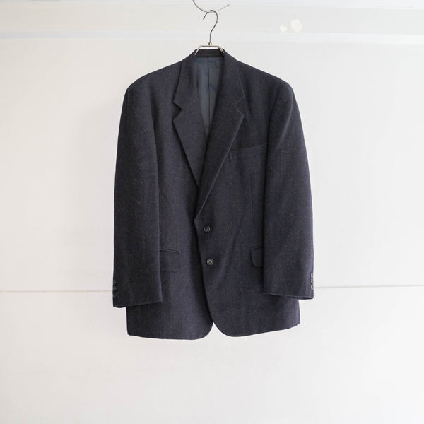 2000s japan vintage navy wool tailored jacket