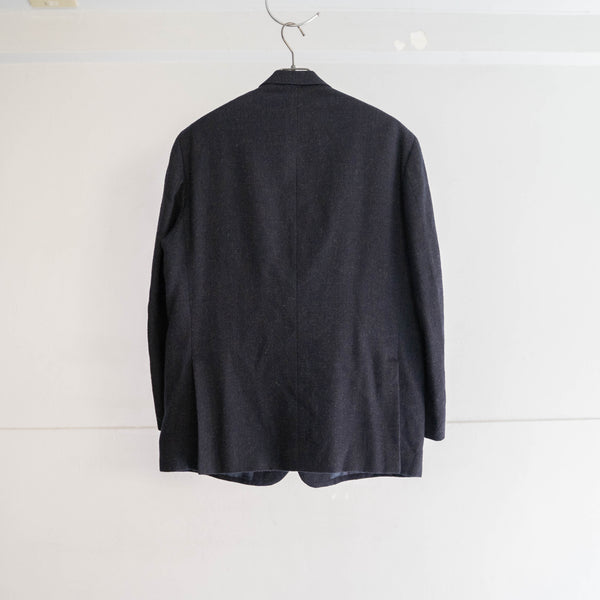 2000s japan vintage navy wool tailored jacket