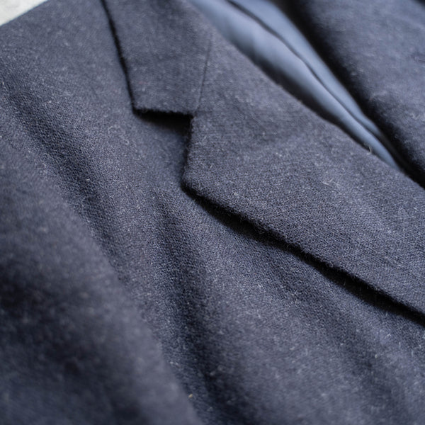 2000s japan vintage navy wool tailored jacket