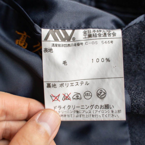 2000s japan vintage navy wool tailored jacket