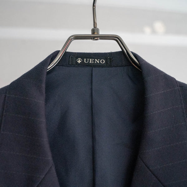 2000s japan vintage navy striped set up