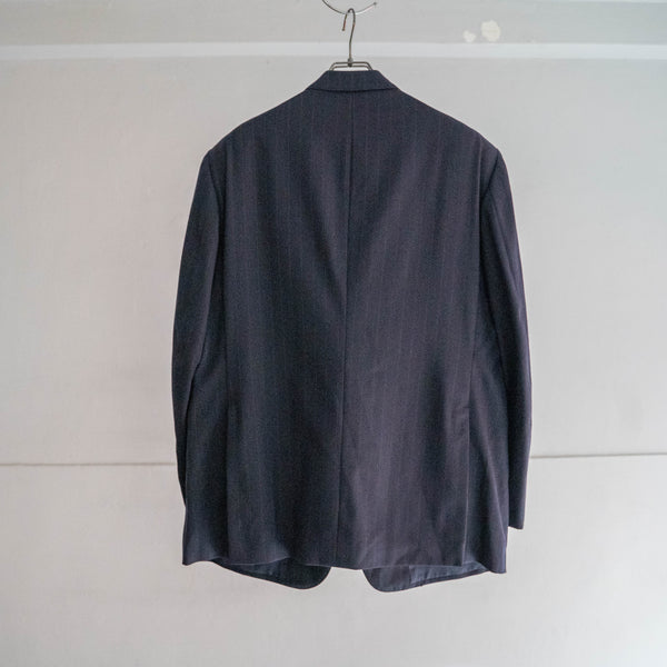 2000s japan vintage navy striped set up