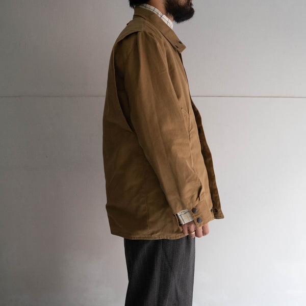 around 1980s Europe cotton canvas stand collar jacket