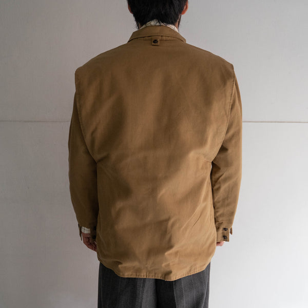 around 1980s Europe cotton canvas stand collar jacket