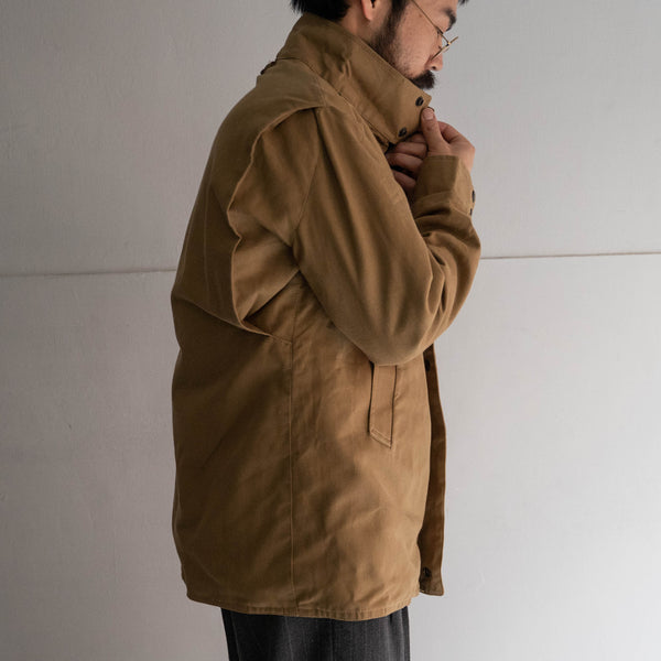 around 1980s Europe cotton canvas stand collar jacket