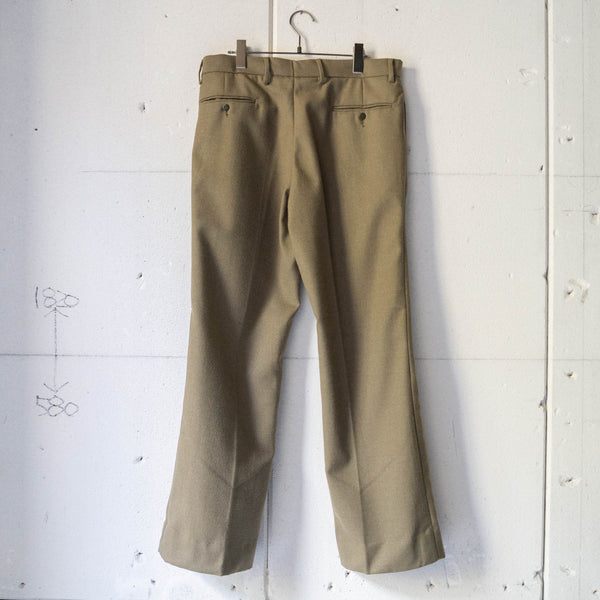 1990s Italian military khaki color wool dress pants 'dead stock’