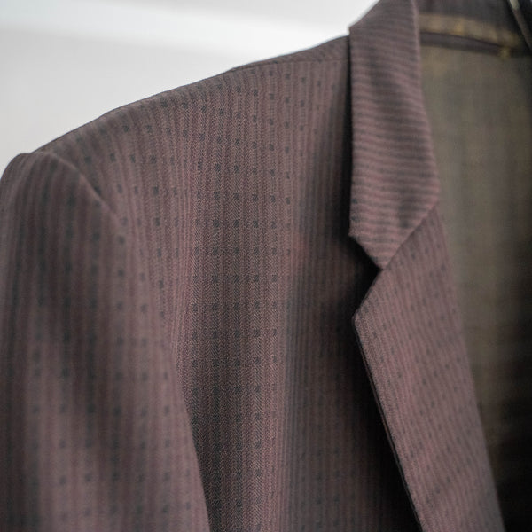 1960-70s Japan vintage purple brown set up -great fabric-