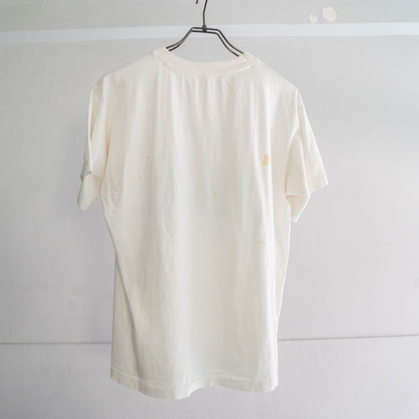 around1990s white color cruise design T-shirt -single stitch-