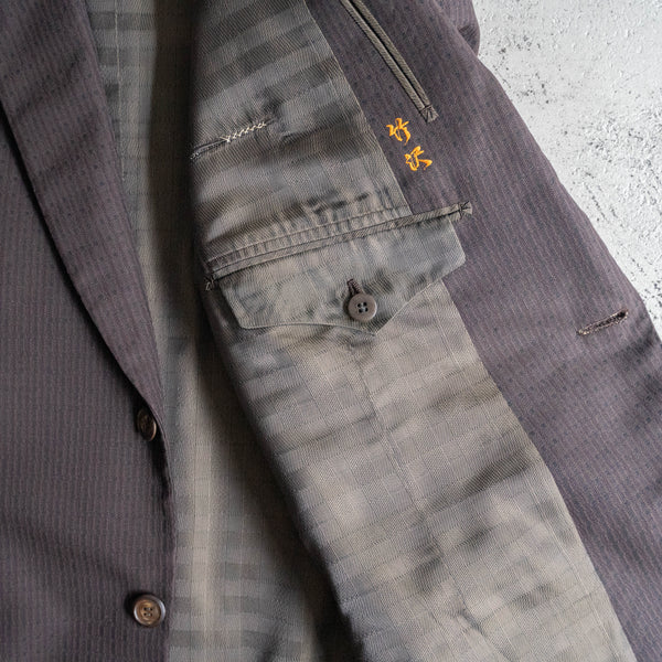 1960-70s Japan vintage purple brown set up -great fabric-