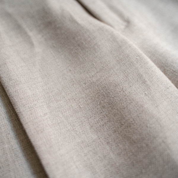 2000s ivory herringbone 2 tuck slacks