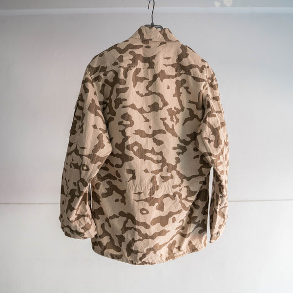 around 1990s Europe desert camouflage jacket -multi pockets-
