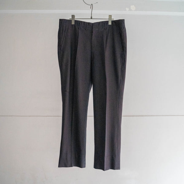 1970s Japan vintage brown base multi striped set up