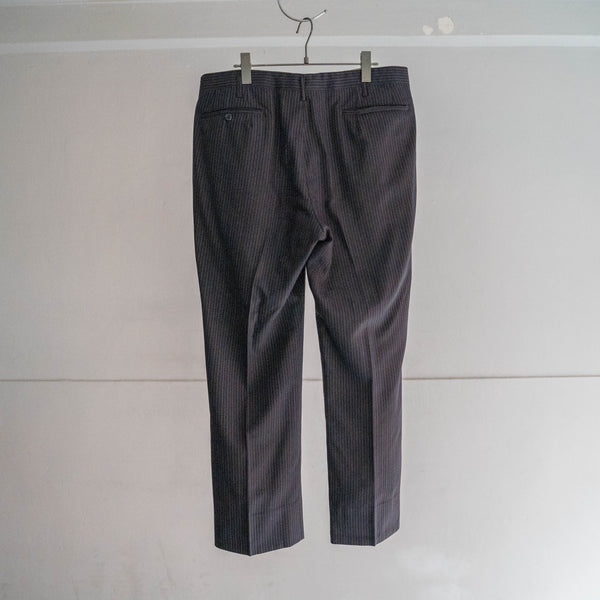 1970s Japan vintage brown base multi striped set up