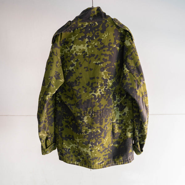 1980s Danmark military digital camouflage field coat