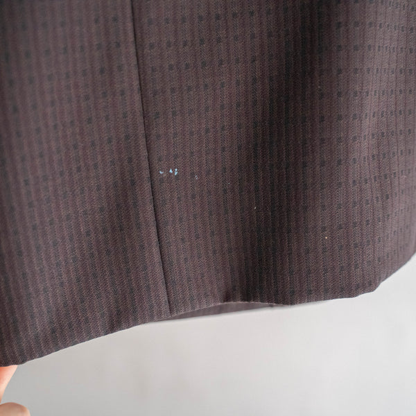 1960-70s Japan vintage purple brown set up -great fabric-