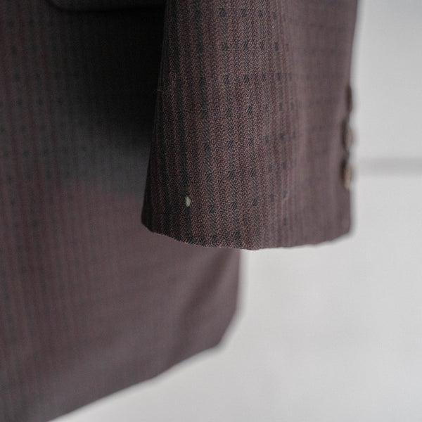 1960-70s Japan vintage purple brown set up -great fabric-