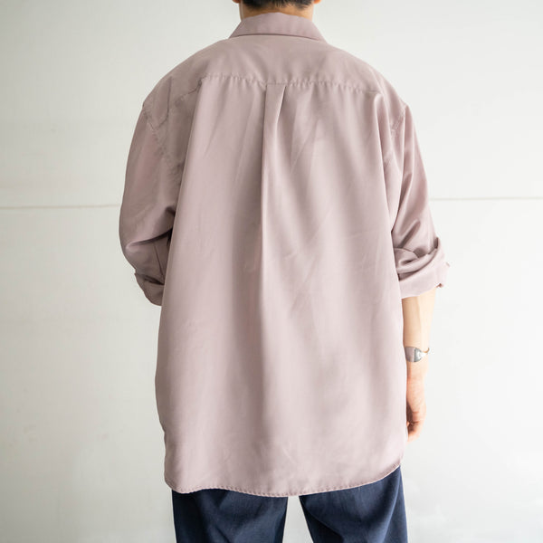 2000s light purple poly l/s shirt