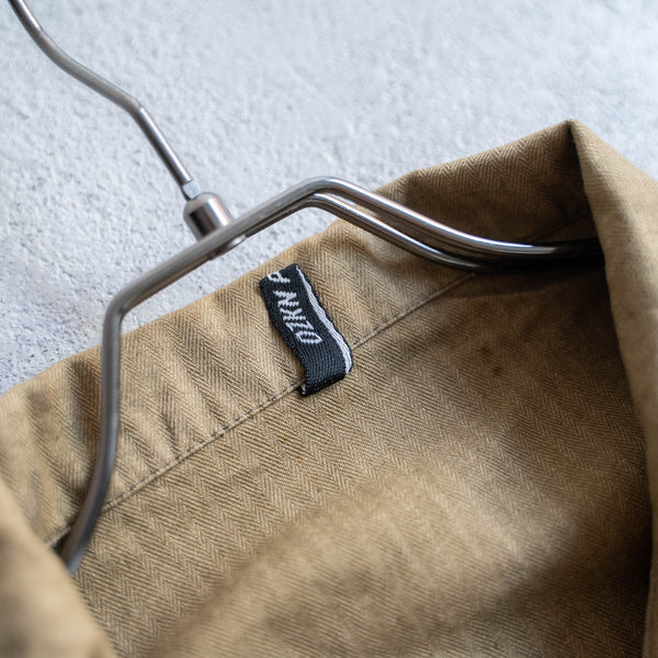 1970-80s Europe khaki HBT work jacket 'dead stock'