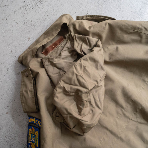 2000s Romanian military khaki color fireman jacket 'dead stock'