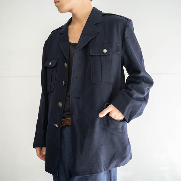 1970-80s Japan vintage AIR FORCE navy tailored jacket