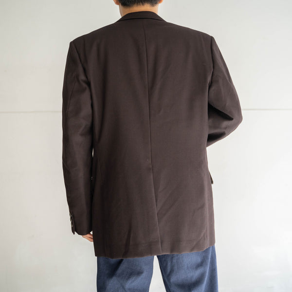 1980s Japan vintage deep brown tailored jacket
