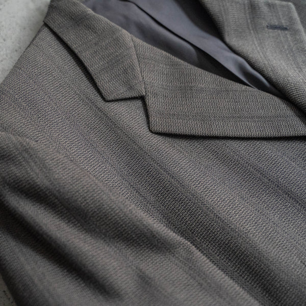 2000s Japan vintage light beige weavy set up