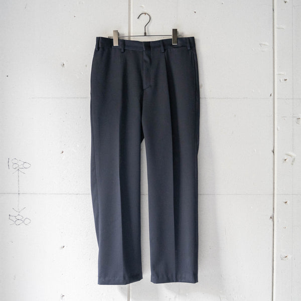 around 2000s Italian military dark navy one tuck wool dress pants 'dead stock'