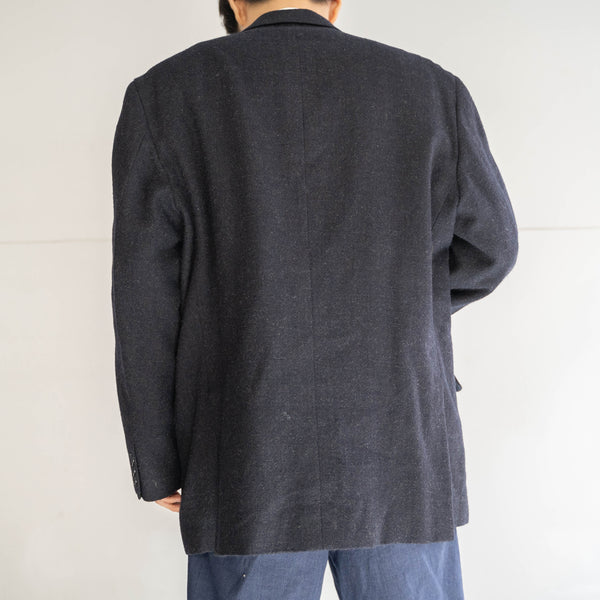 2000s japan vintage navy wool tailored jacket