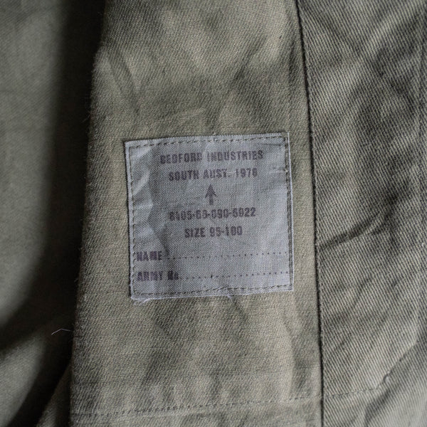 1970s Australian military olive green short jacket