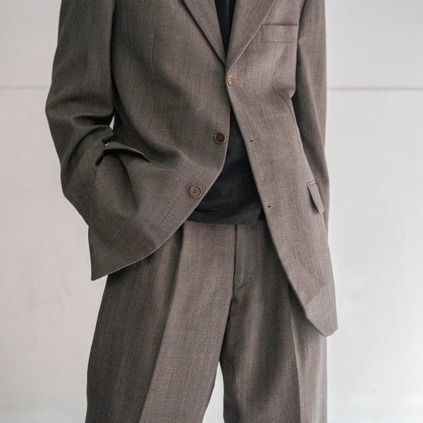 1990s Japan vintage light brown chambray set up