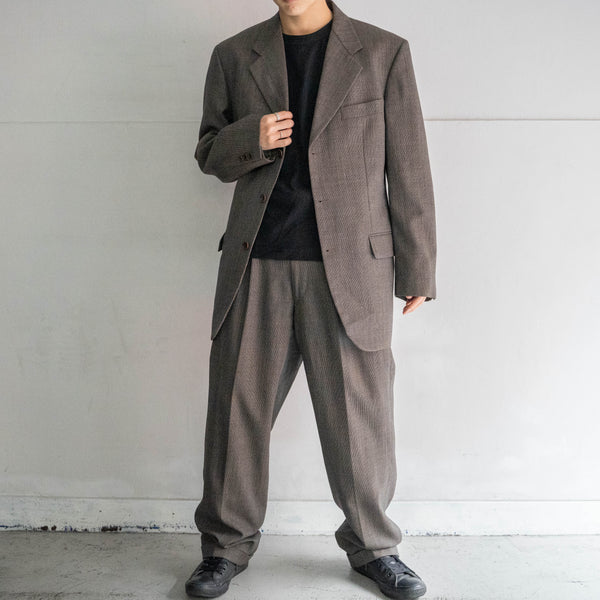 1990s Japan vintage light brown chambray set up
