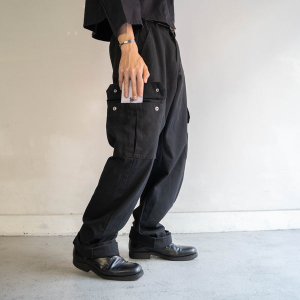2000s RED CAP black cargo pants