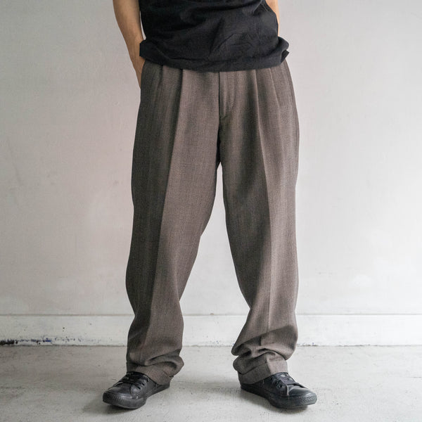 1990s Japan vintage light brown chambray set up